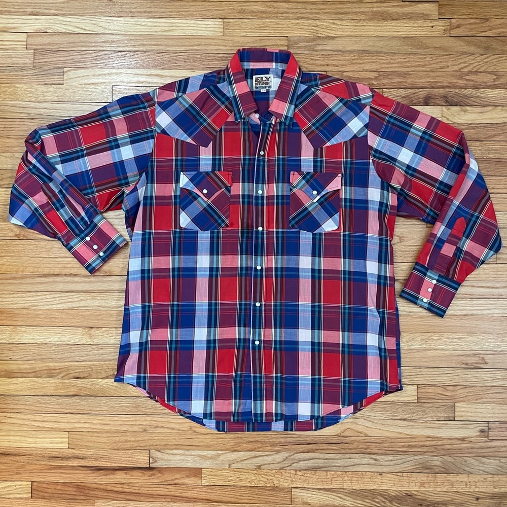 Ely Cattleman - Plaid Cowboy Button- Down Shirt